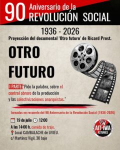 Jornadas en recuerdo del 90 Aniversario de la Revolución Social (1936-2026)